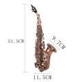 Red Antique Soprano Saxophone Bb Key Woodwind Instrument Brass Material