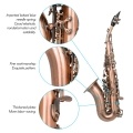 Red Antique Soprano Saxophone Bb Key Woodwind Instrument Brass Material