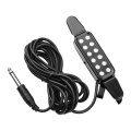 Acoustic Guitar Pickup Clip-on Guitar Pick Up Transducer Instrument Pick-up with 1/4 Inch Connector 2.9 Meters Cable