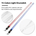 A Pair of Glow Drumsticks 15-Colors Light Drumstick Light Up Drumsticks Jazz Drumstick Drum Accessories