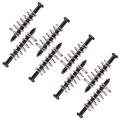 8pcs Metal Electric Guitar Bass Neck Joint Plate Mounting Screws Pickups Adjust Height Screws