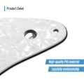 SSS Electric Guitar Pickguard Set with Back Plate Screws Pick Guard for American ST Style Guitars Blue Pearl