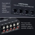 1-in-4-out Stereo Audio Amplifier Amp