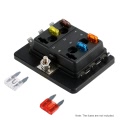 6 Way Mini Blade Fuse Box Holder APM ATM 5A 10A 25A for Car Boat Marine Trike