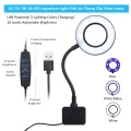 DC 5V 7W 18 LED Aquarium Light USB Powered Fish Jar Clamp Clip View Lamp