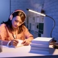 LEDs Clip-on Desk Lamp Dimmable Flexible Lighting Angle Reading Light 3 Lighting Modes & 10 Brightness Levels