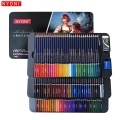 NYONI Professional Watercolor Pencils Set 12/24/36/48/72/100 Colored Pencils Water Soluble Color Pencils with Brush and Metal Box Art Supplies for Children Students Artists Adults for Drawing Sketching Painting Coloring Books