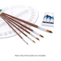 13pcs Professional Art Paint Brushes Set Long Wooden Handle Nylon Hair Paintbrush for Acrylic Oil Watercolor Gouache Face Painting Drawing Art Supplies