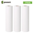Poooli 110 * 30mm White Non-adhesive Thermal Paper Roll