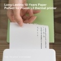 Poooli 110 * 30mm White Non-adhesive Thermal Paper Roll
