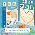 Wooden Geoboard Mathematical Manipulative Material