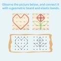 Wooden Geoboard Mathematical Manipulative Material