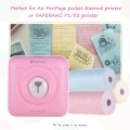 Aibecy Color Thermal Paper Roll 57*30mm Bill Receipt Photo Paper Clear Printing for PeriPage A6 Pocket Thermal Printer for PAPERANG P1/P2 Mini Photo Printer, 3 Rolls