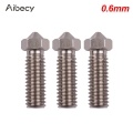 Aibecy 3pcs 3D Printer Extruder Stainless Steel Volcano Nozzle