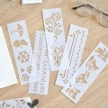 Multi-functional Drawing Stencils Straight & Wavy Lines Rulers Hollow Out Design PP