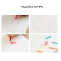 Multi-functional Drawing Stencils Straight & Wavy Lines Rulers Hollow Out Design PP