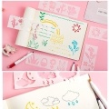 Multi-functional Drawing Stencils Straight & Wavy Lines Rulers Hollow Out Design PP