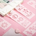 Multi-functional Drawing Stencils Straight & Wavy Lines Rulers Hollow Out Design PP