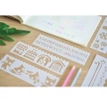 Multi-functional Drawing Stencils Straight & Wavy Lines Rulers Hollow Out Design PP