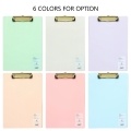 A4 Plastic Clipboard Hardboard Writing Pad Profile Clip with Hanging Hole for Students School Office