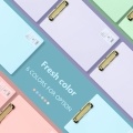 A4 Plastic Clipboard Hardboard Writing Pad Profile Clip with Hanging Hole for Students School Office