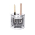 Multi-functional Automatic Electric Pencil Sharpener Battery Operated with 2 Holes(6-8mm / 9-12mm) for Home School Student Pink