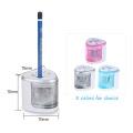 Multi-functional Automatic Electric Pencil Sharpener Battery Operated with 2 Holes(6-8mm / 9-12mm) for Home School Student Pink