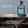 Creality Ender-3 V3 SE 3D Printer with CR Touch Auto Leveling 220*220*250mm Printing Size and Sprite Direct Extruder Stable Dual Z-axis Ensuring High Print Quality with 3.2in Color Knob Screen for 1.75mm Filaments PLA PETG TPU