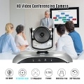 Aibecy 1080P HD Video Conference Camera 3X Optical Zoom Wide Angle Webcam Supported H.264 Hard Compression 355° Rotation Plug & Play with Remote Control for Video Meetings Training Teaching