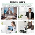 Aibecy 1080P HD Video Conference Camera 3X Optical Zoom Wide Angle Webcam Supported H.264 Hard Compression 355° Rotation Plug & Play with Remote Control for Video Meetings Training Teaching