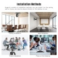 Aibecy 1080P HD Video Conference Camera 3X Optical Zoom Wide Angle Webcam Supported H.264 Hard Compression 355° Rotation Plug & Play with Remote Control for Video Meetings Training Teaching