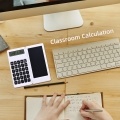 Foldable Calculator & 6 Inch LCD Writing Tablet Digital Drawing Pad 12 Digits Display with Stylus Pen Erase Button for Children Adults Home Office School Use