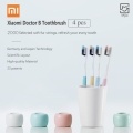 Xiaomi Doctor B Toothbrush 4 pcs/lot Massage Deep Clean Bass Method Sandwish-bedded Brush with Travel box Soft-bristle