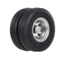 6PCS Aluminum Alloy Front & Rear Truck Wheel Rim Tires Compatible with Tamiya 1/14 RC Tractor Truck( type-10)