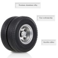 6PCS Aluminum Alloy Front & Rear Truck Wheel Rim Tires Compatible with Tamiya 1/14 RC Tractor Truck( type-10)