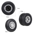 6PCS Aluminum Alloy Front & Rear Truck Wheel Rim Tires Compatible with Tamiya 1/14 RC Tractor Truck( type-10)