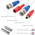 100ft /30m 2-in-1 Video Power CCTV Cable BNC Extend Cord