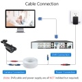 100ft /30m 2-in-1 Video Power CCTV Cable BNC Extend Cord