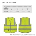 SFVest  High Visibility Reflective Safety Vest Reflective Vest Multi Pockets Workwear Security Working Clothes Day Night Motorcycle Cycling Warning Safety Waistcoat