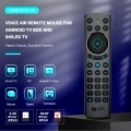 G20S PRO BT 2.4G & BT5.0 Dual Mode Wireless Air Mouse with USB Receiver 6-Axis Gyroscope Handheld Remote Control Smart Voice Control IR Learning Backlight for Smart TV Android TV BOX PC