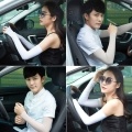 Cooling Arm Sleeves Men Women UV Sun Protection Long Arms Sleeves Cover for Cycling Driving Running Golfing Football Basketball