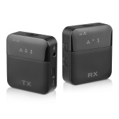 送信機受信機付き2.4Gミニワイヤレスマイクシステム