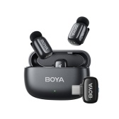 BOYA mini One-Trigger-Two 2.4G drahtloses Mikrofon-System Telefonmikrofon Mini Reversmikrofon
