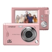 Andoer 3.0インチ TFT ポータブルデジタルカメラ 48MP 4K HD 16X ズーム オートフォーカス