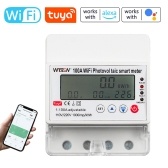 Tuya WiFi Intelligent Photovoltaic Meter Breaker Timer Multifunctional Solar Bidirectional Hour Meter Home Electronic Appliances Remote Controller