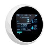 2CO16TB 6 In 1 多機能空気質モニター、ポータブルホルムアルデヒド検出器プロフェッショナル空気質テスター CO、TVOC、HCHO、湿度および温度分析装置
