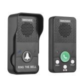 Interphone sans fil Interphone intelligent Sonnettes Communication bidirectionnelle en temps réel 4 carillons de sonnette de porte 8 niveaux de volume Carillon de sonnette électronique rechargeable pour le bureau à domicile
