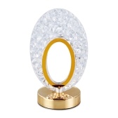 Lámpara de mesa de cristal Lámpara de noche recargable para el cuidado de los ojos Lámpara romántica de regalos