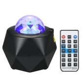Music Starry Projector Light LED Night Lamp with Remote Control Romantic Starlit Projection Lamp 10 Levels Brightness & Multi Lighting Modes Support U-disk/BT Music Player/Timer Function