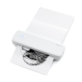 Impresora portátil de transferencia térmica A4 Conexión inalámbrica y USB con ordenador móvil para la escuela de Office Compatible con Windows/ Sistema Mac Patrón de impresión de tatuajes sin tinta PDF Archivo Página web Documentos de contrato Imagen viene con rollo de papel 1pc